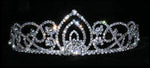 #15439 Living Orchid Tiara - 2" Tiaras up to 2" Rhinestone Jewelry Corporation