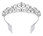 #16517 Pave Princess Tiara with Combs - 1.75" Tiaras up to 2" Rhinestone Jewelry Corporation