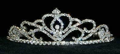 Tiaras up to 2" Mountain of Hearts Tiara #12579