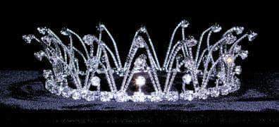 Twisted Wire Crown #13624 Tiaras up to 2" Rhinestone Jewelry Corporation