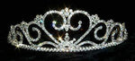 #12548 Rippling Heart Tiara Tiaras up to 3" Rhinestone Jewelry Corporation