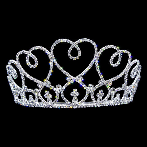 Tiaras up to 3" #12740 - Heart Bouquet Tiara