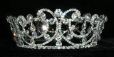 #13565 - Jewelled Wave Crown Tiaras up to 3" Rhinestone Jewelry Corporation