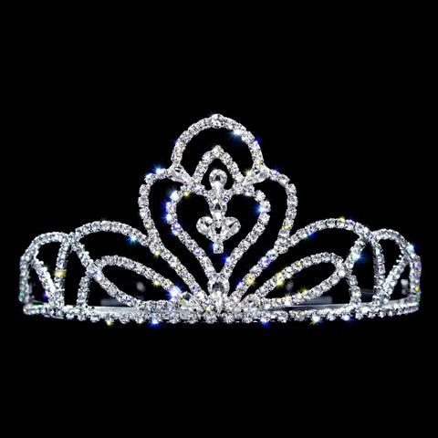 #15721 - Butterfly Garden Tiara - 2 3/8" Tiaras up to 3" Rhinestone Jewelry Corporation