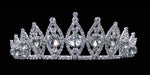 #15739 Rivoli Burst Tiara - 2.5" Tall Tiaras up to 3" Rhinestone Jewelry Corporation