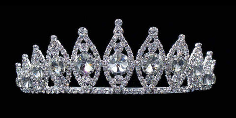 #15739 Rivoli Burst Tiara - 2.5" Tall