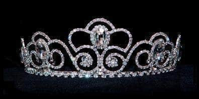 Tiaras up to 3" #16016 Small Floral Waves  Tiara