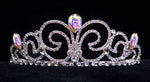 #16019 - Neptune Bride Tiara - AB Tiaras up to 3" Rhinestone Jewelry Corporation