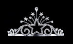 #16369 - Radiant Star Tiara with Combs - 2.5" Tiaras up to 3" Rhinestone Jewelry Corporation