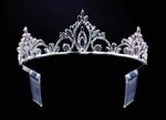 #16445 - Pageant Prime Tiara with Combs - 2.5" Tiaras up to 3" Rhinestone Jewelry Corporation