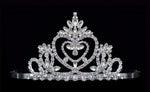 #16491 - Pageant Praise Tiara with Combs - 2.5" Tall Tiaras up to 3" Rhinestone Jewelry Corporation