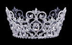 #16793 - Edwardian Royalty Crown - 3" Tiaras up to 3" Rhinestone Jewelry Corporation