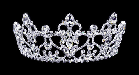 #16801 - Fountain of Hearts Tiara with Combs - 3"