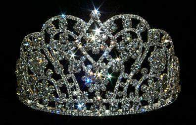 #12503 Large Butterfly Cluster Tiara - Flat Base