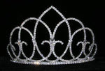 #14088 - Vaulted Ceiling Tiara Tiaras up to 4" Rhinestone Jewelry Corporation