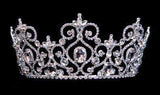 #15922 - Edwardian Royalty Crown Tiaras up to 4" Rhinestone Jewelry Corporation