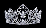 #16657 Pear Blossom Tiara with Combs 4.25" Tiaras up to 4" Rhinestone Jewelry Corporation