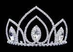 #16736 - Navette Arch Tiara with Combs - 3.25" Tiaras up to 4" Rhinestone Jewelry Corporation