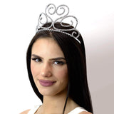 #16738 - Flowing Heart Tiara with Combs - 3.5"