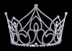 #16773 Netherland's Sun Princess Tiara - 4" with Combs Tiaras up to 4" Rhinestone Jewelry Corporation