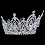 Tiaras up to 4" #17207 - Extreme Sparkle Full Crown with Rings - 4"