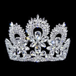 #17277 - Sunburst Tiara with Combs - 3.75" Tiaras up to 4" Rhinestone Jewelry Corporation