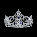 #17353 - Fairy Tale Princess Tiara with Combs - 3.25" (H) Tiaras up to 4" Rhinestone Jewelry Corporation
