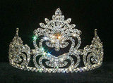 Pageant Prize Tiara #8686 Tiaras up to 4" Rhinestone Jewelry Corporation