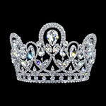 #17357 – Spring Garden Tiara with Combs - 4.25” Tiaras up to 5 Rhinestone Jewelry Corporation