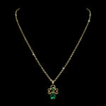 Trendy Jewelry #7346N-Emerald - Angel Necklace 18"