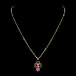 Trendy Jewelry #7346N-Rose - Angel Necklace 18"
