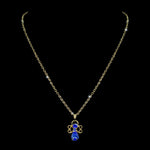 Trendy Jewelry #7346N-Sapphire - Angel Necklace 18"