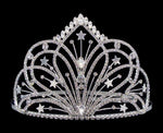 #16215 - Radiant Star Burst Cowgirl Hat Crown Western Jewelry Rhinestone Jewelry Corporation